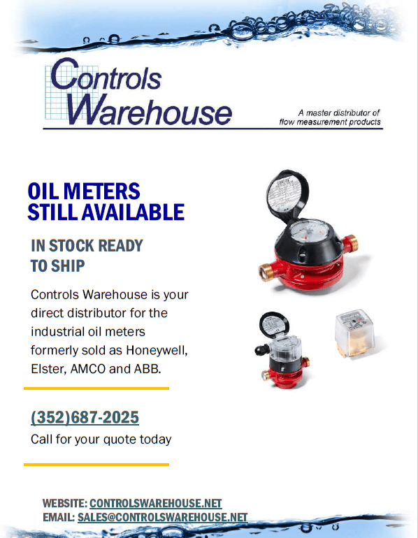 Controls Warehouse Meters in stock